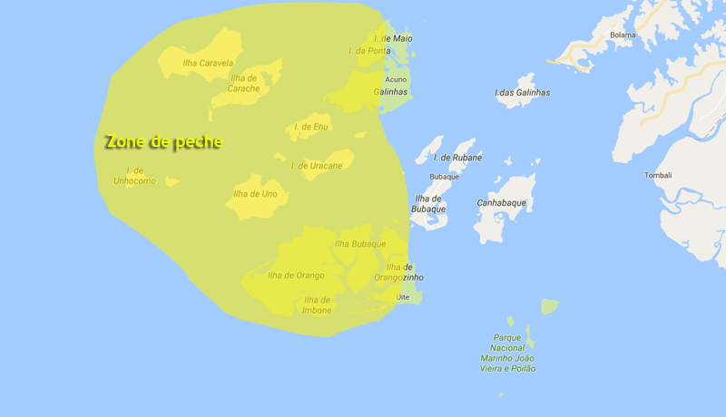 zone peche ile d'orango reserve naturelle de l archipel des bijagos guinée bisau