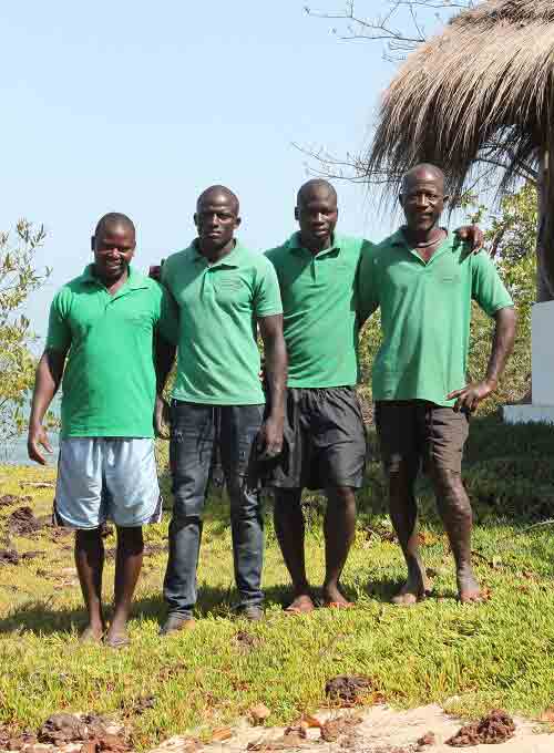 gardeners team on Kere island 