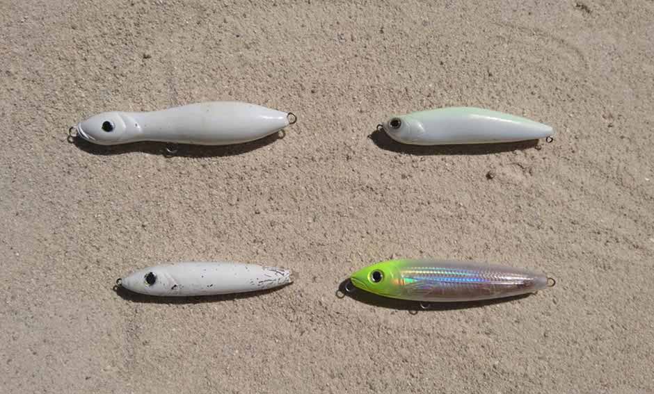 some stickbaits for fishing in bijagos