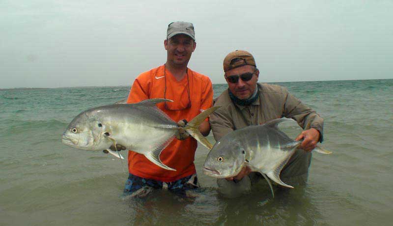 two jacks fishery catched near formosa bijagos